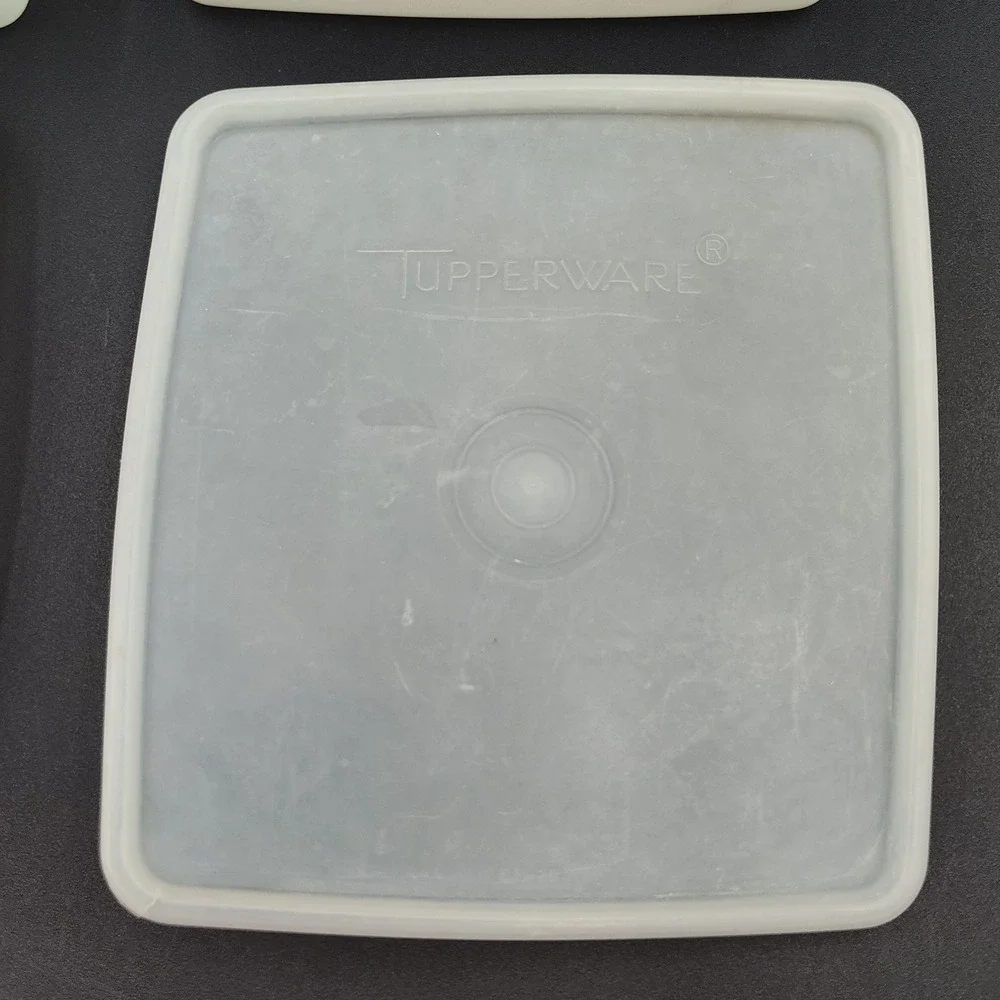 Set-2 TUPPERWARE Square Sandwich Keepers‎ 671-4 Parts Vintage SEE BB24.2GA1287.8